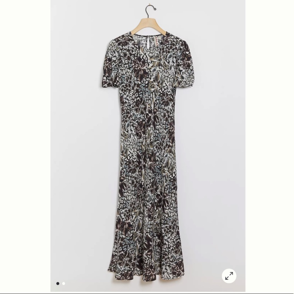 NEW Dolan Left Coast by Anthropologie Moira Bias Midi Dress, Size S